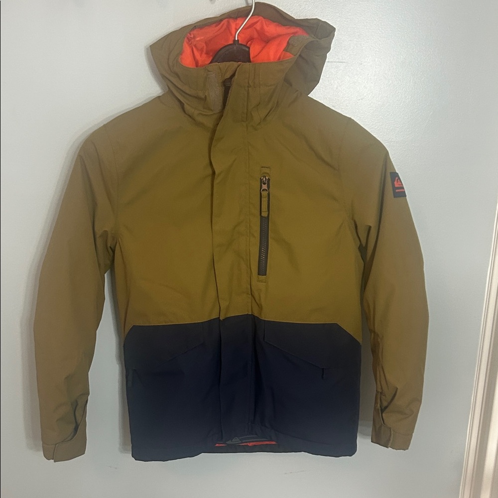 Quiksilver Khaki and Black Kids Ski Jacket